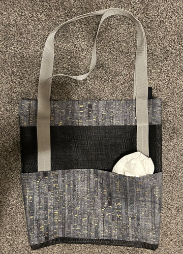 Flag Bag Tote    .    .    .    .    .    .    .    Corked in GREY