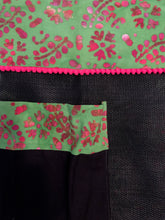 Fuchsia on Green