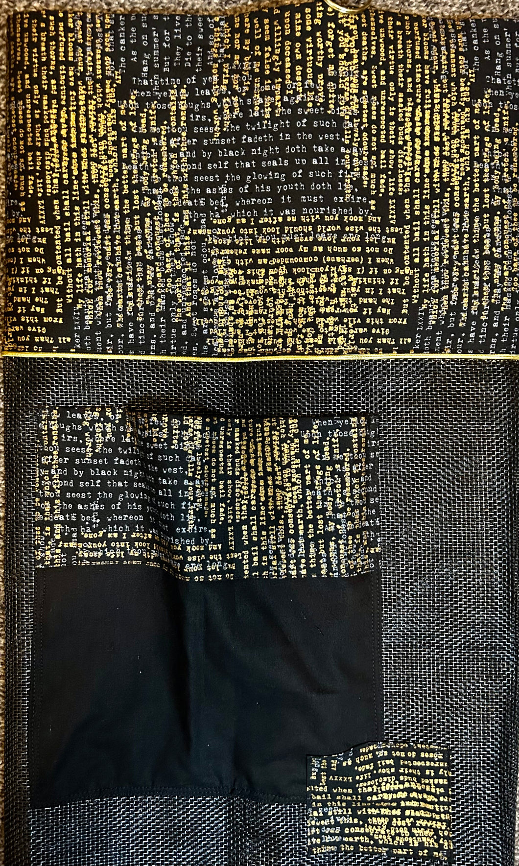Letters in Shimmering Gold