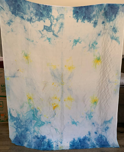 Silk Flags Blue on White  45