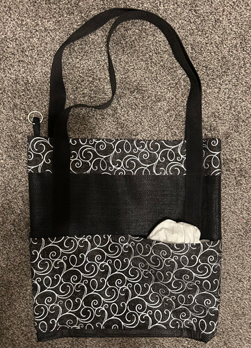 Flag Bag Tote    .    .    .    .    .    .    .    Swirls of Silver