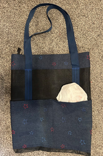 Flag Bag Tote    .    .    .    .    .    .    .    .    Stars on Denim