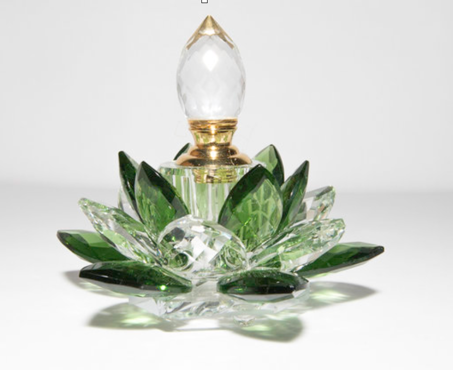 Vintage Lotus Green Anointing Oil Bottle – GloryRing