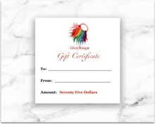 **A GloryRing® Gift Certificates
