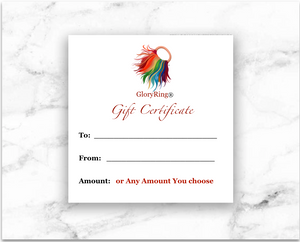 **A GloryRing® Gift Certificates