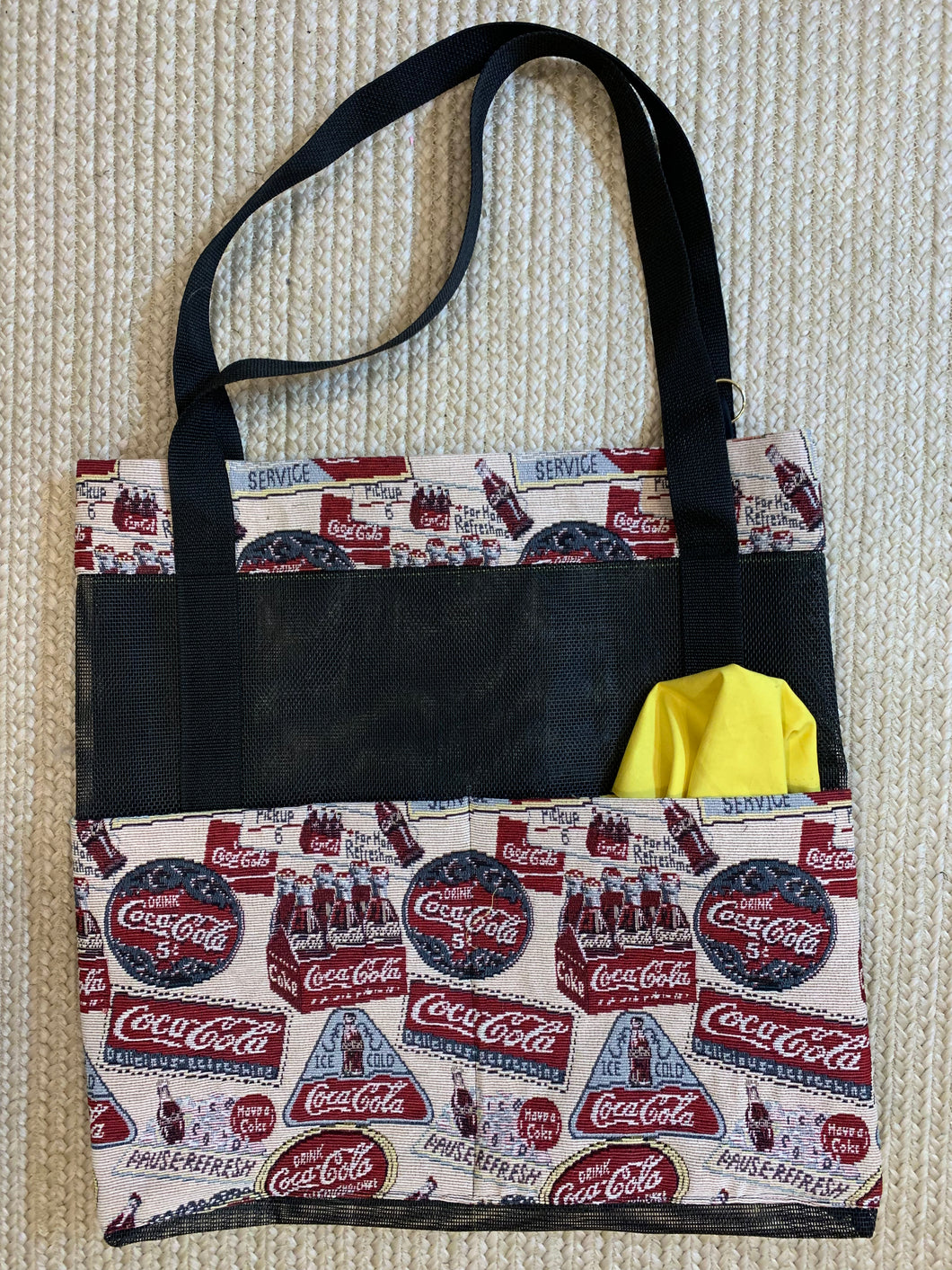 Flag Bag Tote     .     .    .    .    .    .    .    .    Coke Theme